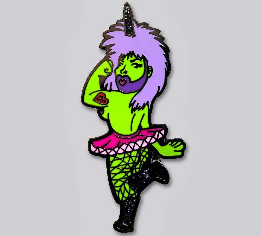 Punk Rock Unicorn Princess from Outer Space Pin - QBoutiqueOKC