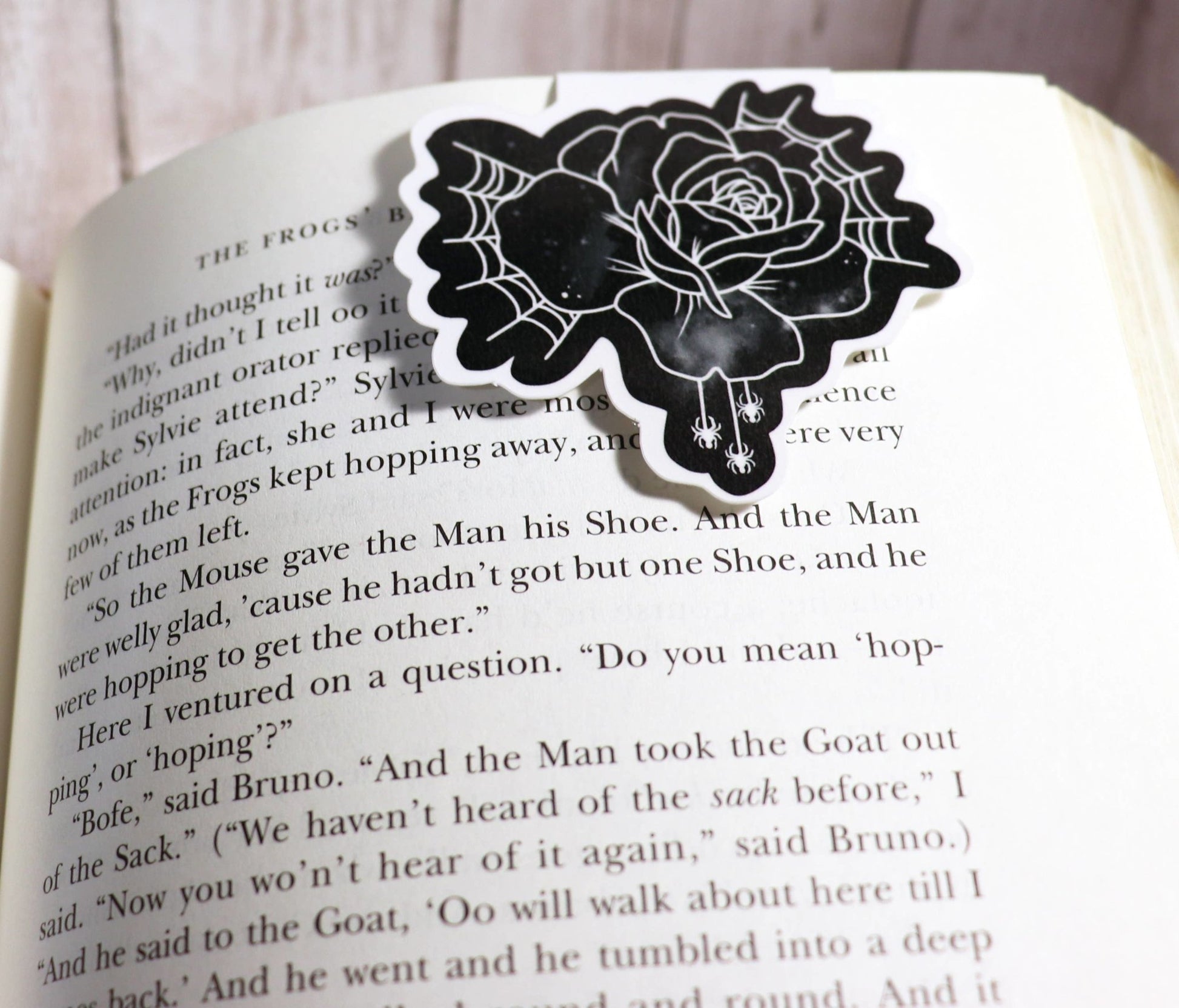 Witchy Spider Rose Magnetic Bookmark - QBoutiqueOKC
